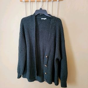 Dark green cardigan